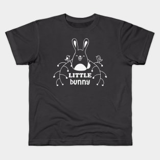 Little Bunny - in White Kids T-Shirt